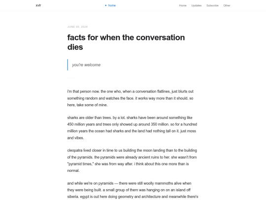 blog/weird-facts screenshot