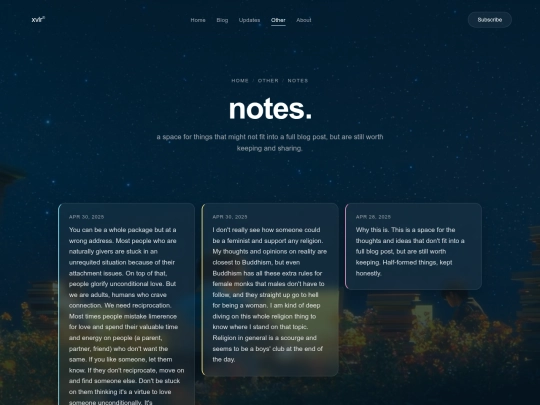 notes screenshot