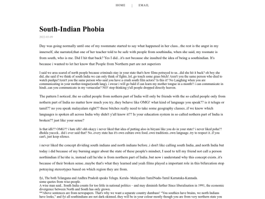southindianphobia screenshot