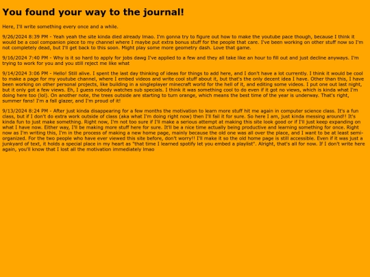 journal screenshot