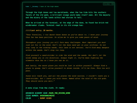 faraway/kaze-of-the-high-dunes screenshot