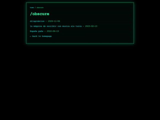 obscure screenshot