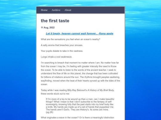 posts/2022-08-11-the-first-taste screenshot