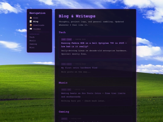 blog screenshot