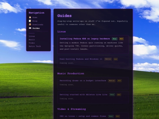 guides screenshot
