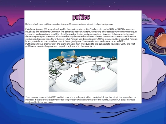 puffles screenshot