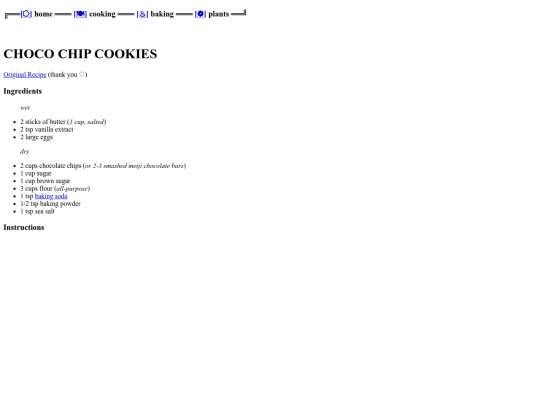 Baking/Chocolate Chip Cookies/cccmainpage screenshot