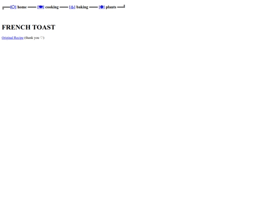 Cooking/French Toast/ftmainpage screenshot