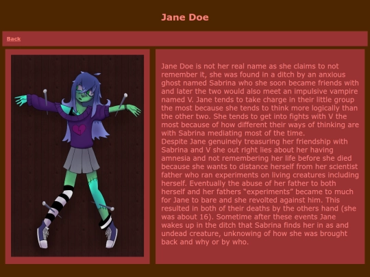 JaneDoe screenshot