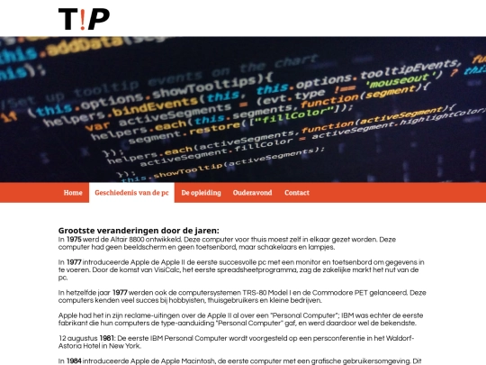 website/history screenshot