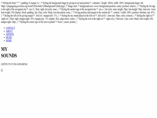 index screenshot