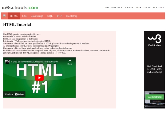 taller/html screenshot