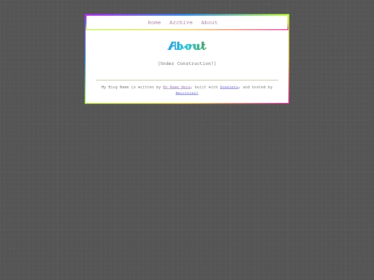 blog/about screenshot