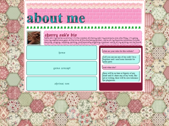 aboutme screenshot