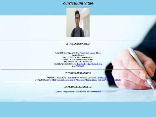 curriculum screenshot