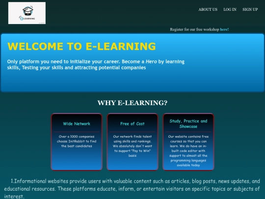 e-learning screenshot