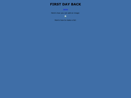 First-Day-Back screenshot