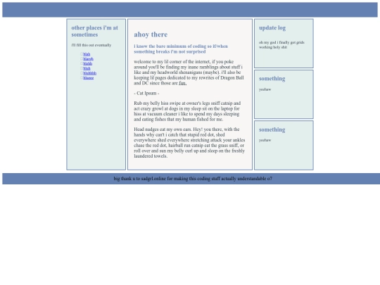 testingpage screenshot