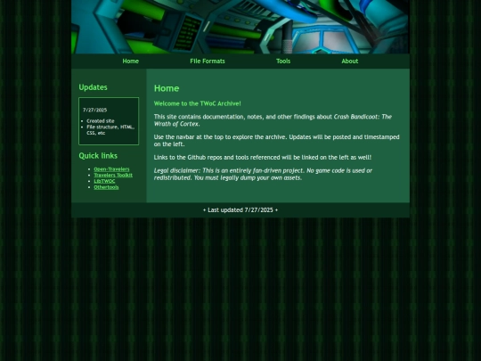 index screenshot