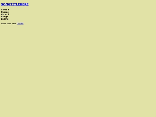 000Songtemplate screenshot