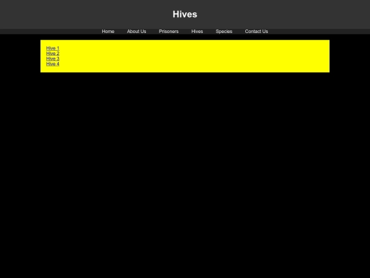 hives screenshot