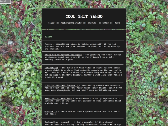 recommendations screenshot