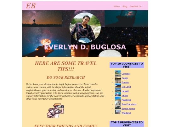 blog screenshot