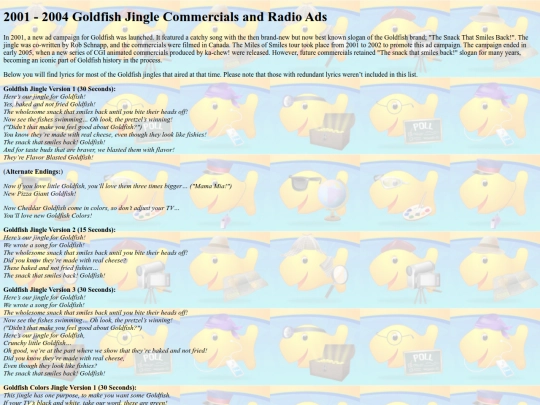 advertising/commercials/20012004goldfishjinglecommercials/20012004goldfishjinglecommercials screenshot