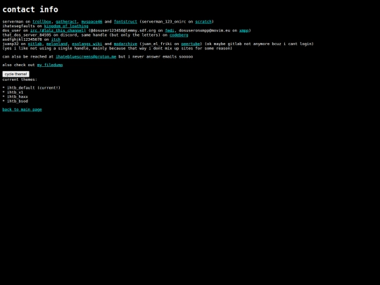 contact screenshot