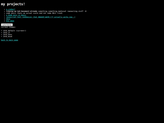 projects screenshot