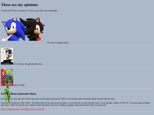 opinions screenshot