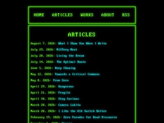 articles screenshot