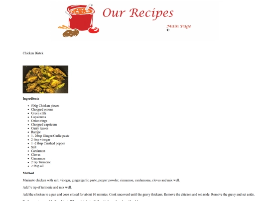 Chicken Bistek screenshot