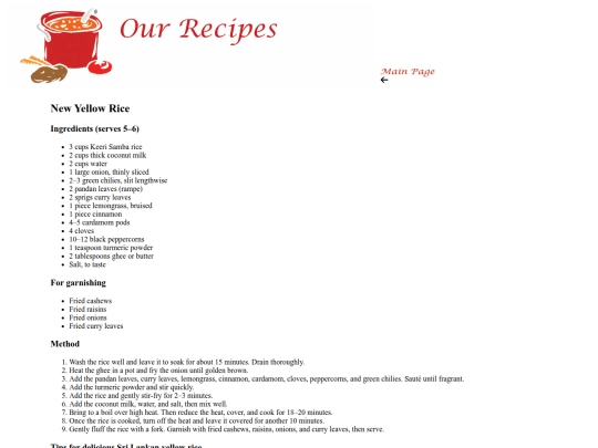 New Yellow Rice Recipe screenshot
