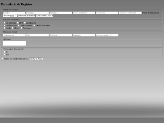 index screenshot