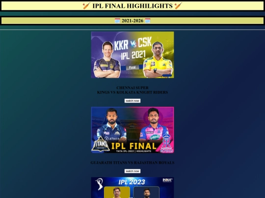 Ipl final screenshot