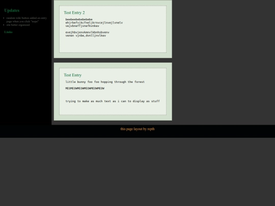 testpage screenshot