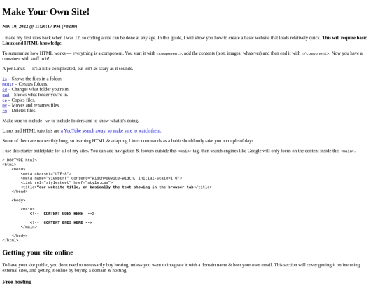 vickyhtmlguidemirror screenshot