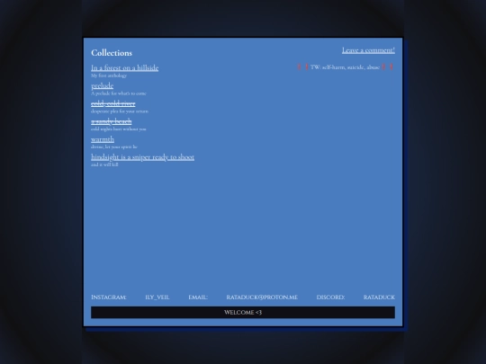 pages/anthologies screenshot