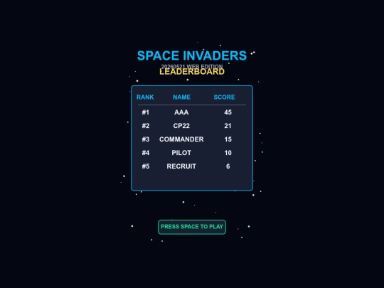 space_invanders screenshot