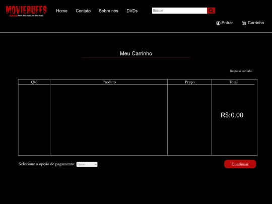 paginas/carrinho screenshot