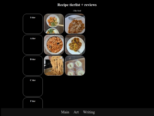 food/tierlist screenshot
