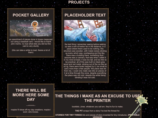 PROJECTS screenshot