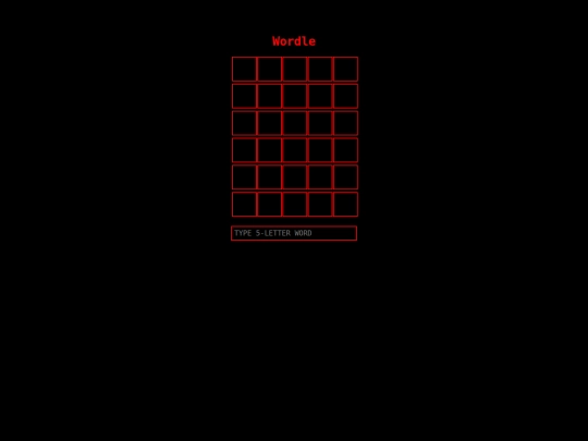 wordle screenshot