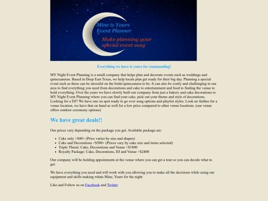 EventPlanner screenshot