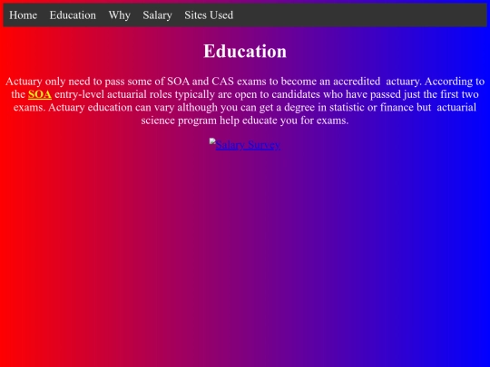 Actuary screenshot