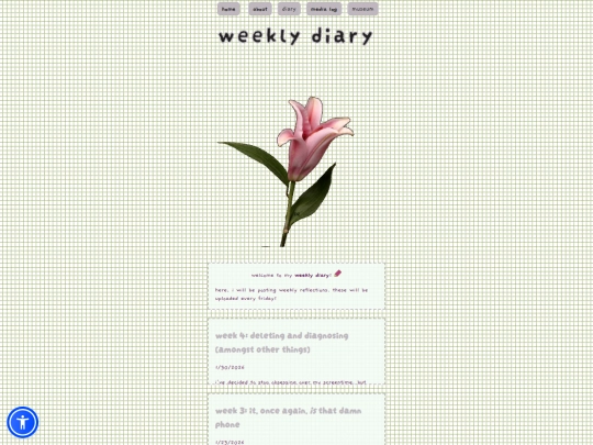 weeklydiary screenshot