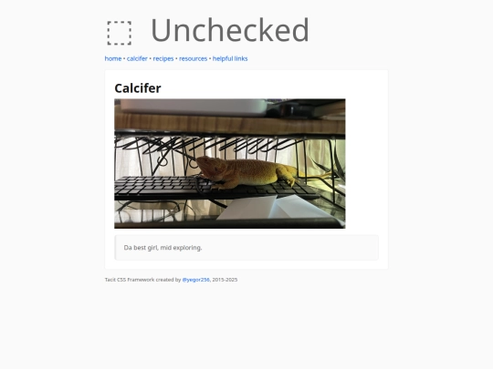 calcifer screenshot