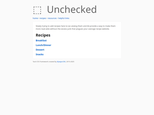 recipes screenshot