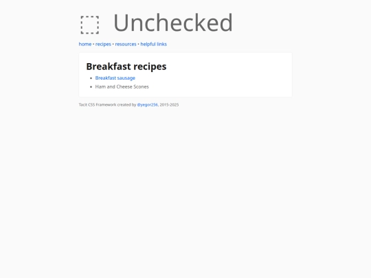 recipes/breakfast screenshot